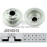 J3310313 NIPPARTS Гальмівний диск