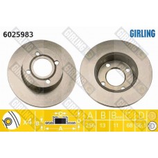 6025983 GIRLING Гальмівний диск