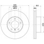 8DD 355 108-581 HELLA PAGID Гальмівний диск