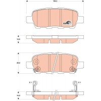 GDB3507 TRW Комплект гальмівних колодок дисковий гальм