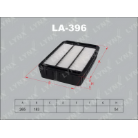 Повітряний фільтр LYNXauto LA-396