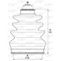 SJK7220.00 OPEN PARTS Комплект пыльника, Привідний вал
