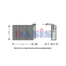821840N AKS DASIS Випарник кондиціонера