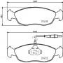 8DB 355 007-711 HELLA Комплект гальмівних колодок, дискове гальмо