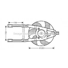 FT7543 AVA QUALITY COOLING Вентилятор охолодження двигуна