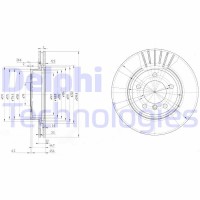 BG3527C DELPHI Гальмівний диск
