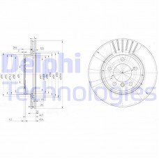 BG3527C DELPHI Гальмівний диск
