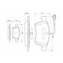 0 986 494 071 BOSCH Комплект гальмівних колодок дисковий гальм