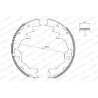 152-2377 WEEN Комплект гальмівних колодок