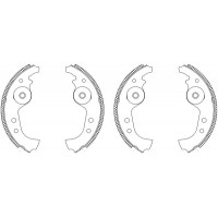 8DB 355 003-091 HELLA PAGID Комплект гальмівних колодок
