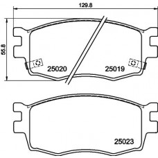PCP1282 DON Комплект гальмівних колодок дисковий гальм