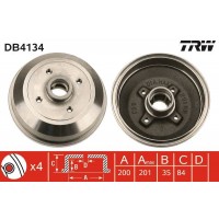 DB4134 TRW Гальмівний барабан