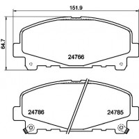 8DB 355 039-771 HELLA Комплект гальмівних колодок дисковий гальм