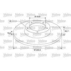 675404 VALEO Гальмівний диск