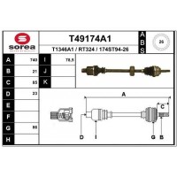 T49174A1 EAI Привідний вал