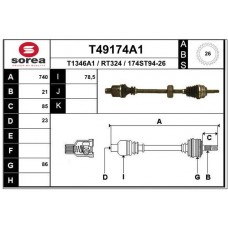 T49174A1 EAI Привідний вал