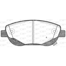BPA1448.02 OPEN PARTS Комплект гальмівних колодок дисковий гальм