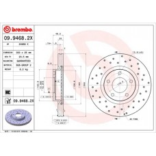09.9468.2X BREMBO Гальмівний диск
