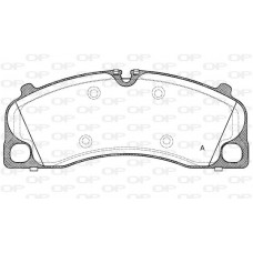 BPA1509.00 OPEN PARTS КомплеК т гальмівних колодок, дискове гальмо