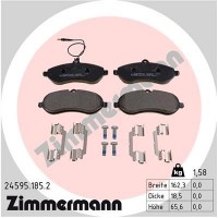 24595.185.2 ZIMMERMANN Комплект гальмівних колодок дисковий гальм
