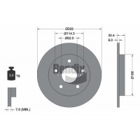BDS1494 BENDIX Braking Гальмівний диск