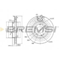 CD7135V BREMSI Гальмівний диск