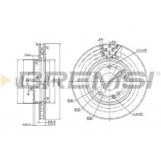CD7135V BREMSI Гальмівний диск