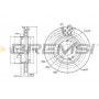 CD7135V BREMSI Гальмівний диск