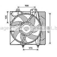 PE7550 AVA QUALITY COOLING Вентилятор охолодження двигуна