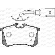 BPA0263.51 OPEN PARTS Комплект гальмівних колодок дисковий гальм