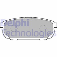 LP1850 DELPHI Комплект гальмівних колодок дисковий гальм