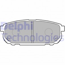 LP1850 DELPHI Комплект гальмівних колодок дисковий гальм