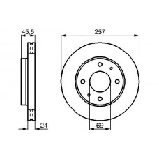 0 986 478 774 BOSCH Гальмівний диск