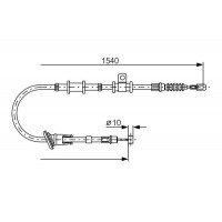 1 987 482 065 BOSCH Тросик, cтояночный тормоз