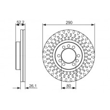 0 986 479 626 BOSCH Гальмівний диск