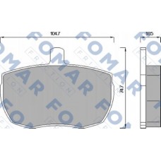 FO 543081 FOMAR Friction Комплект гальмівних колодок дисковий гальм