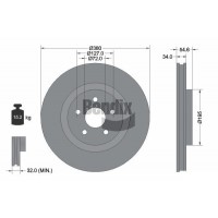 BDS1946HC BENDIX Braking Гальмівний диск