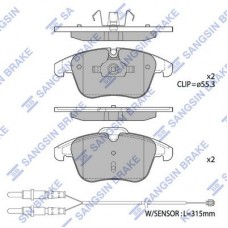 SP2207A Hi-Q Комплект гальмівних колодок дисковий гальм