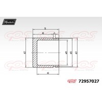 72957027 MAXTECH Поршень корпус скоби гальма