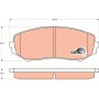 GDB3443 TRW Комплект гальмівних колодок дисковий гальм