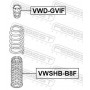 VWSHBB8F FEBEST Захисний ковпак пиловик амортизатора