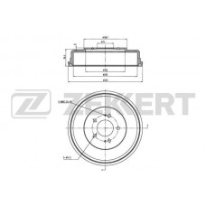 BS-5988 ZEKKERT Гальмівний барабан