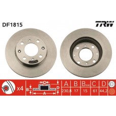 DF1815 TRW Гальмівний диск