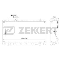 MK-1223 ZEKKERT Радіатор охолодження двигуна
