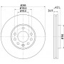 MDC1632C MINTEX Гальмівний диск