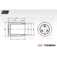 72938043 MAXTECH Поршень корпус скоби гальма
