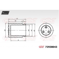 72938043 MAXTECH Поршень корпус скоби гальма