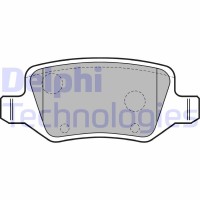 LP1741 DELPHI Комплект гальмівних колодок дисковий гальм