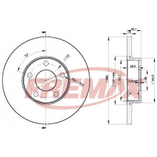 BD-4061 FREMAX Гальмівний диск