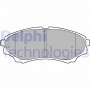 LP2036 DELPHI Комплект гальмівних колодок дисковий гальм